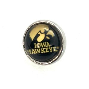 Mini Snap button 12mm Gingersnaps Iowa Hawkeyes ASM